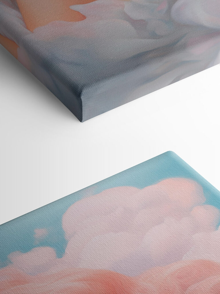 Woman with pink hair