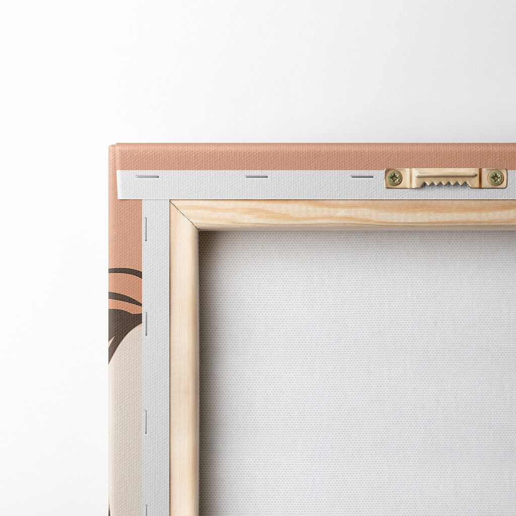 Serene expression in soft tones