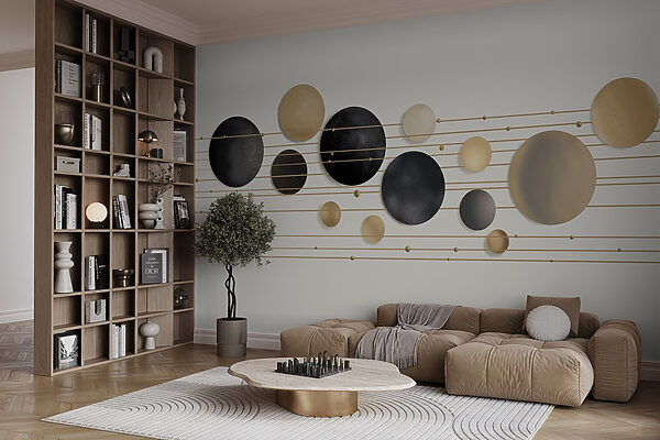 Group of circles and lines