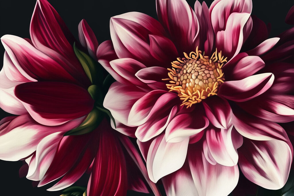 Vibrant blossoms in harmonious colors