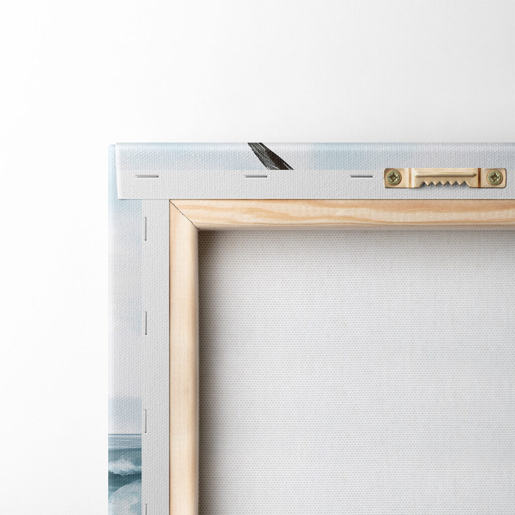 Seagull flying over a beach