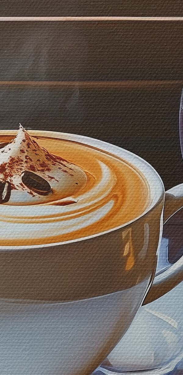 Cup of coffee and a pitcher of tea