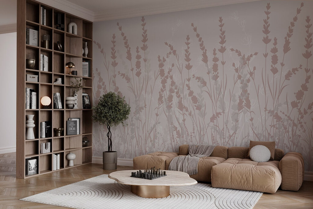 Delicate floral pattern in soft hues
