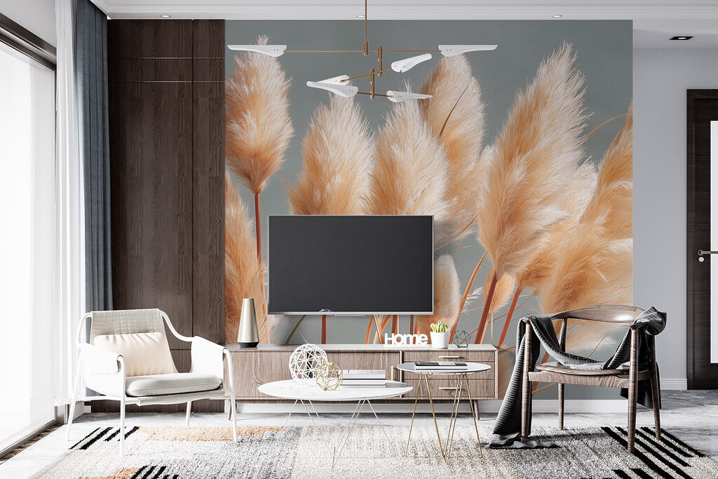 Group of fluffy plants Group of fluffy plants