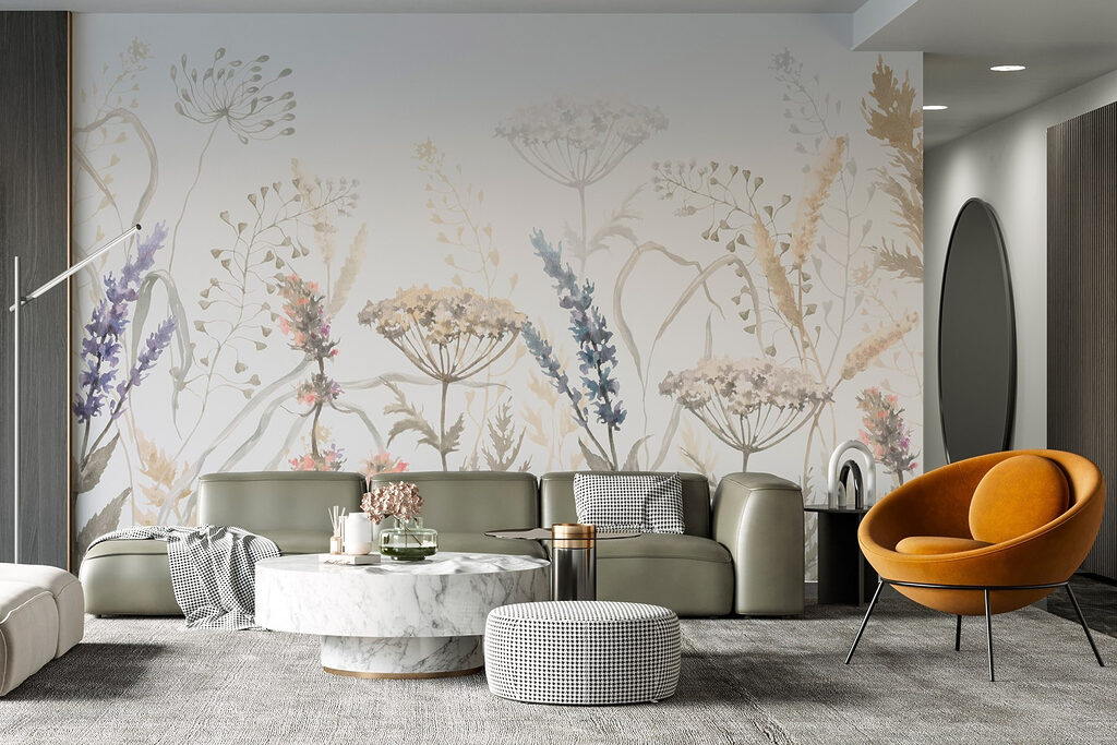 Watercolor painting of flowers and plants Watercolor painting of flowers and plants