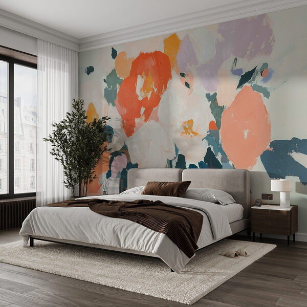 Fotótapéta Virágok festése különböző színekkel