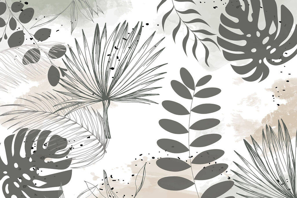 Természet ihlette botanikai illusztráció design Természet ihlette botanikai illusztráció design