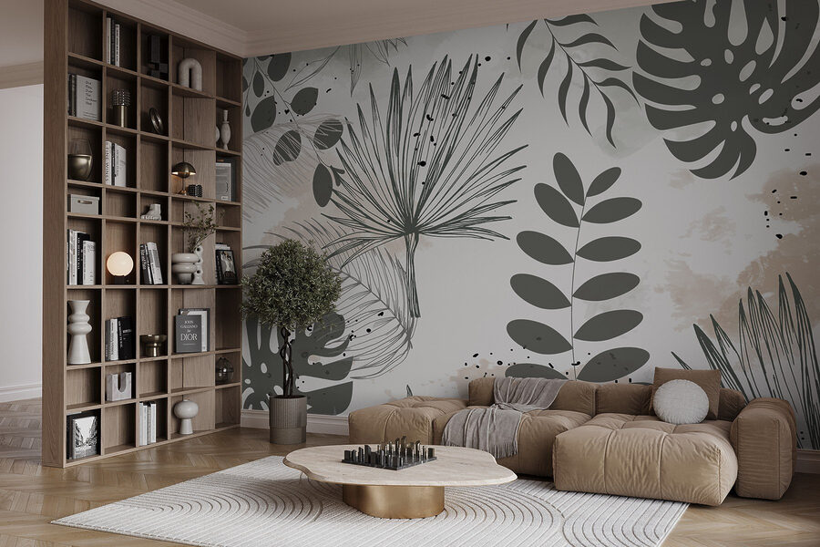 Természet ihlette botanikai illusztráció design
