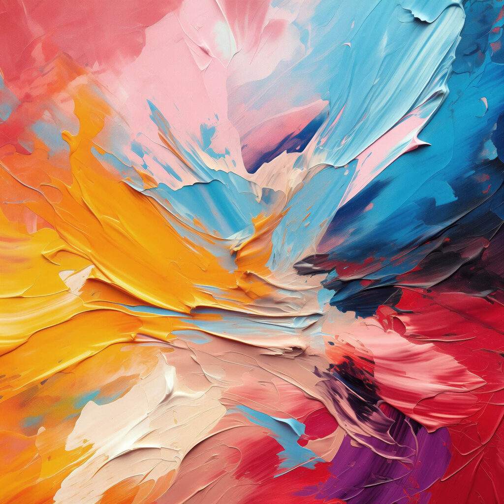 Vibrant hues collide in harmony Vibrant hues collide in harmony