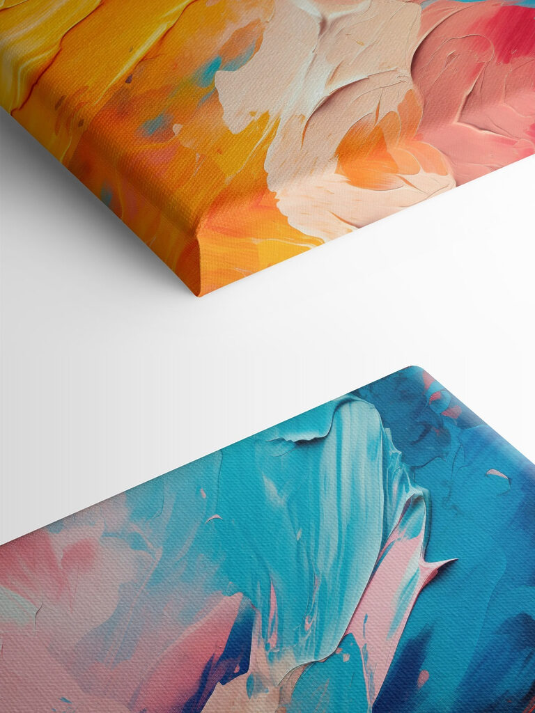 Vibrant hues collide in harmony Vibrant hues collide in harmony