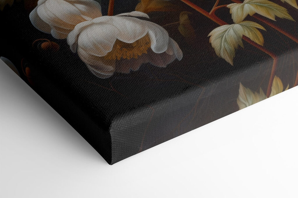 Painting of white flowers