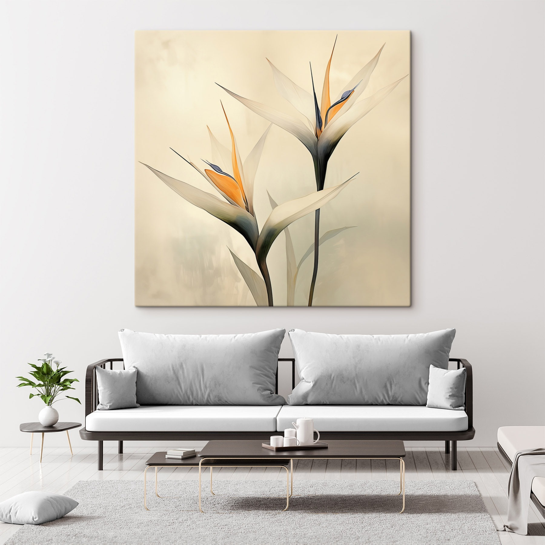 Delicate blooms in soft hues