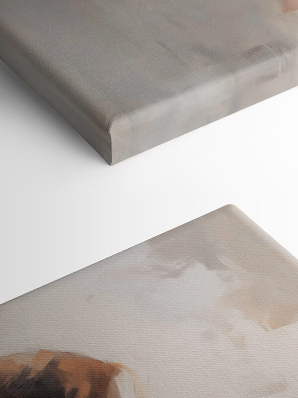 Painting of a woman holding a baby