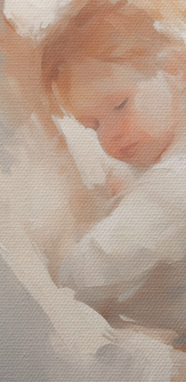 Painting of a woman holding a baby
