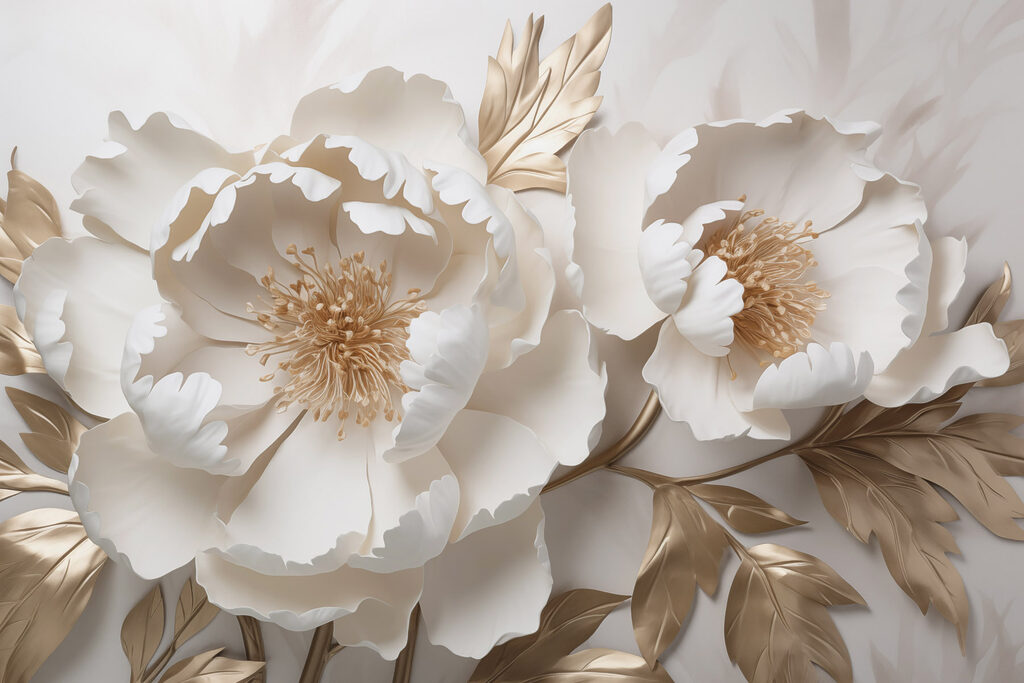 Delicate blooms in soft colors