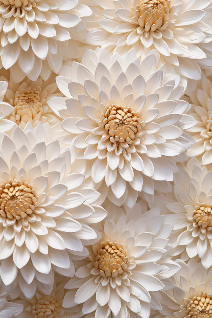 Group of white flowers Group of white flowers