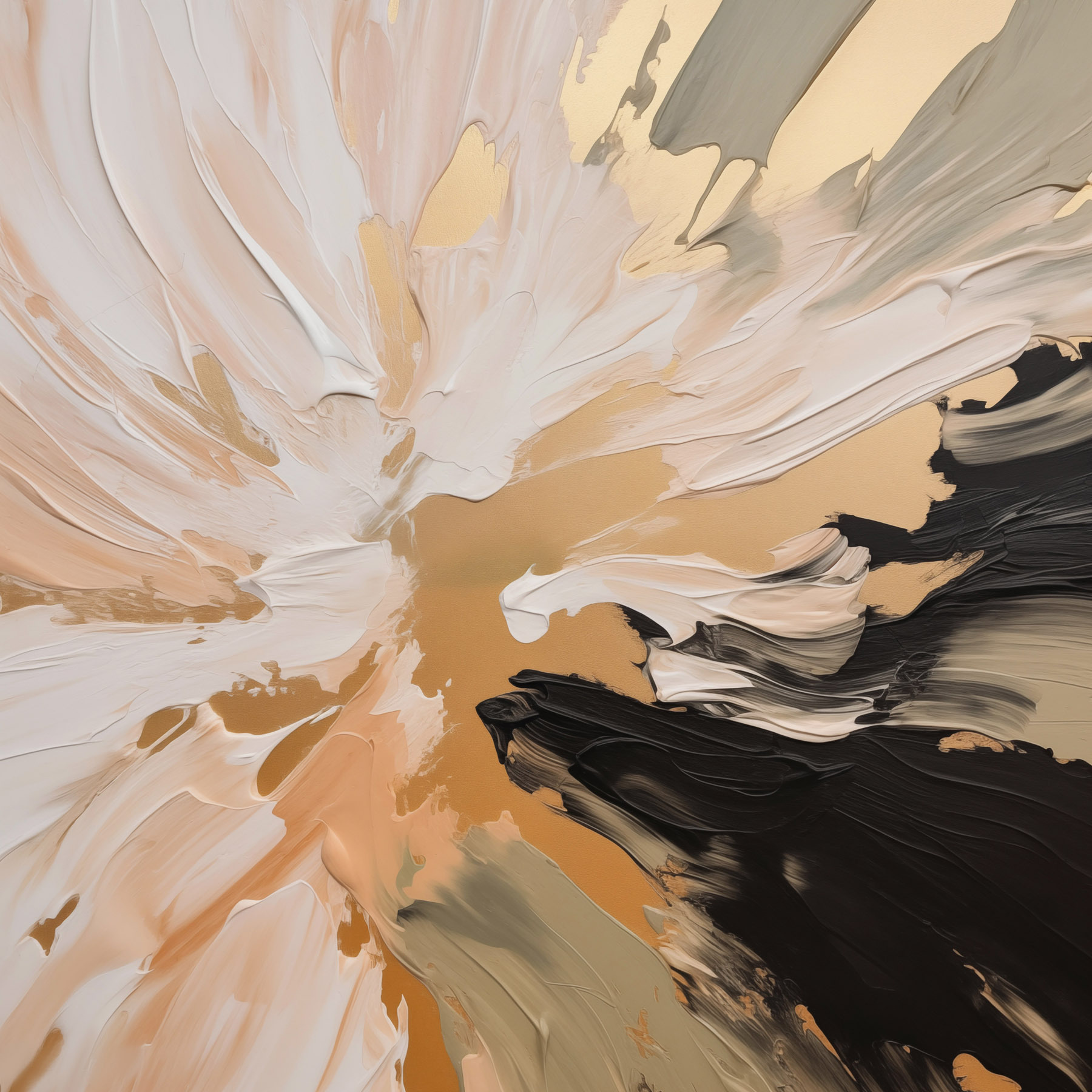 Abstract strokes in muted tones