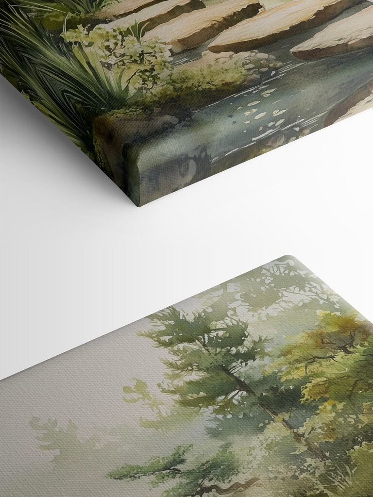 Water with a pond and a path leading to it