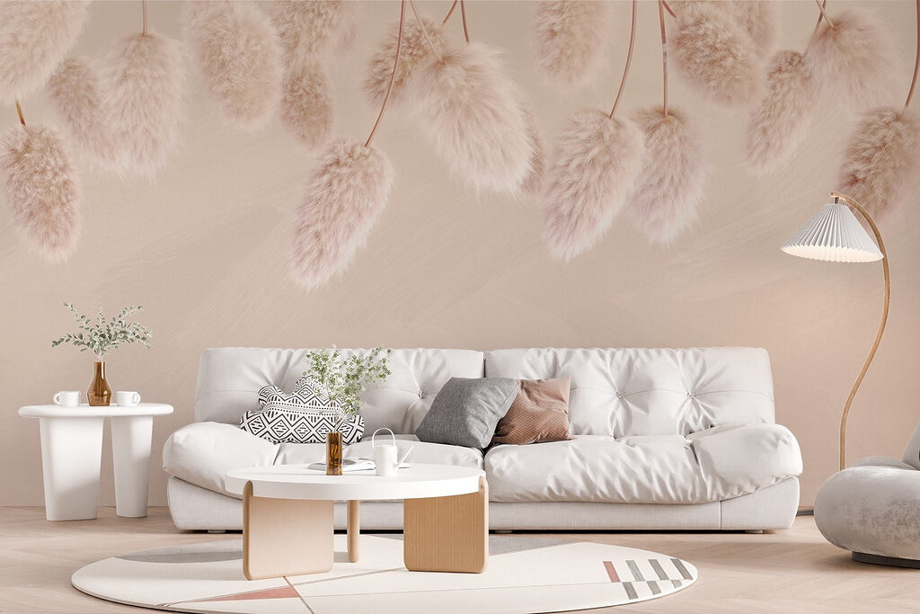 Group of fluffy flowers Group of fluffy flowers