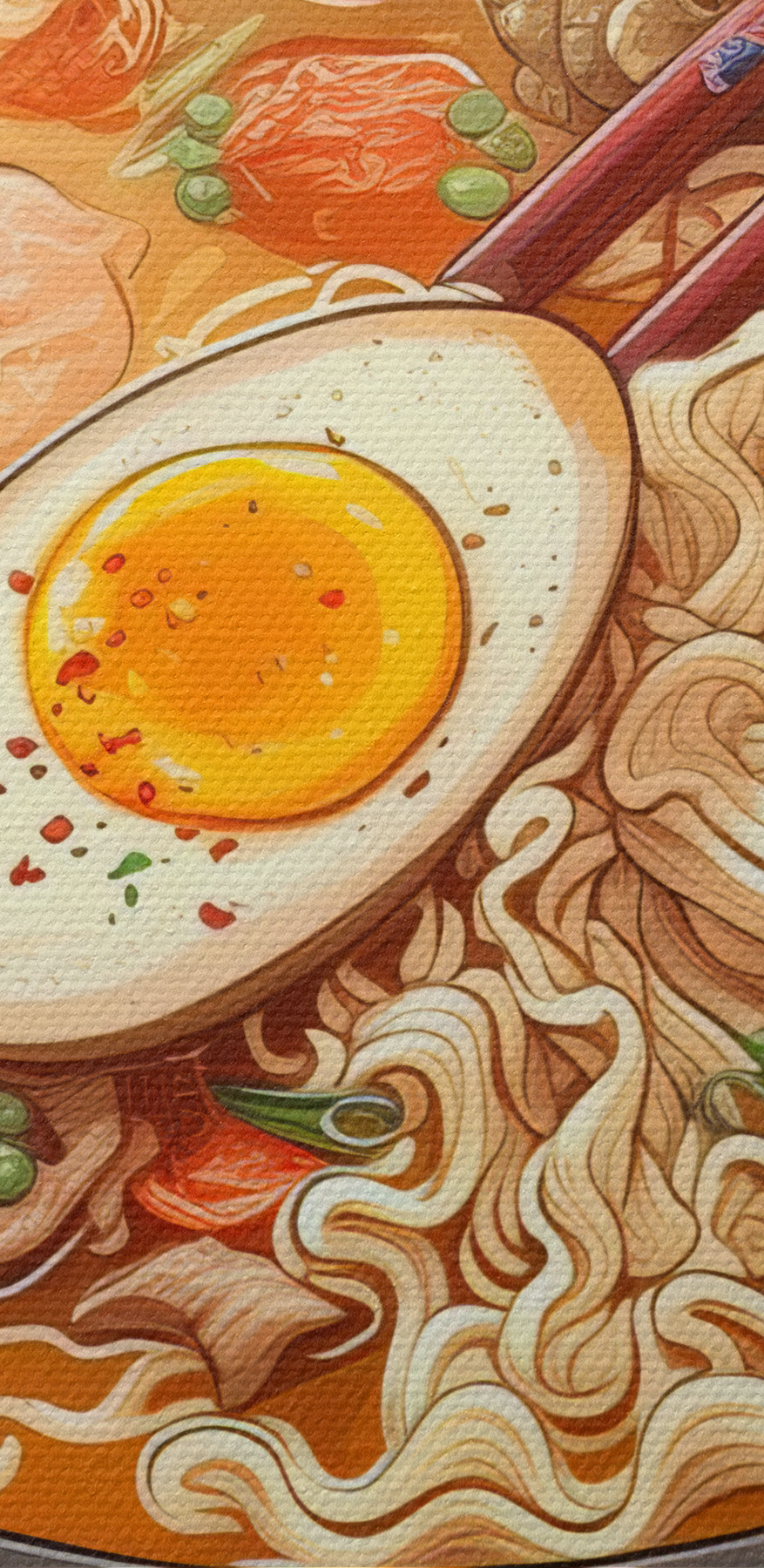 Egy tál ramen evőpálcikával és egy tojással Egy tál ramen evőpálcikával és egy tojással