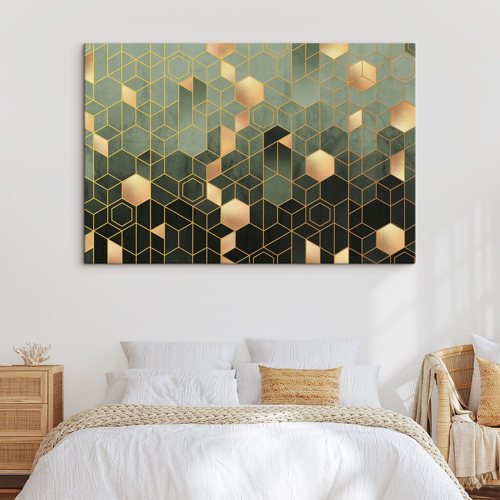 Pattern of hexagons and squares Pattern of hexagons and squares