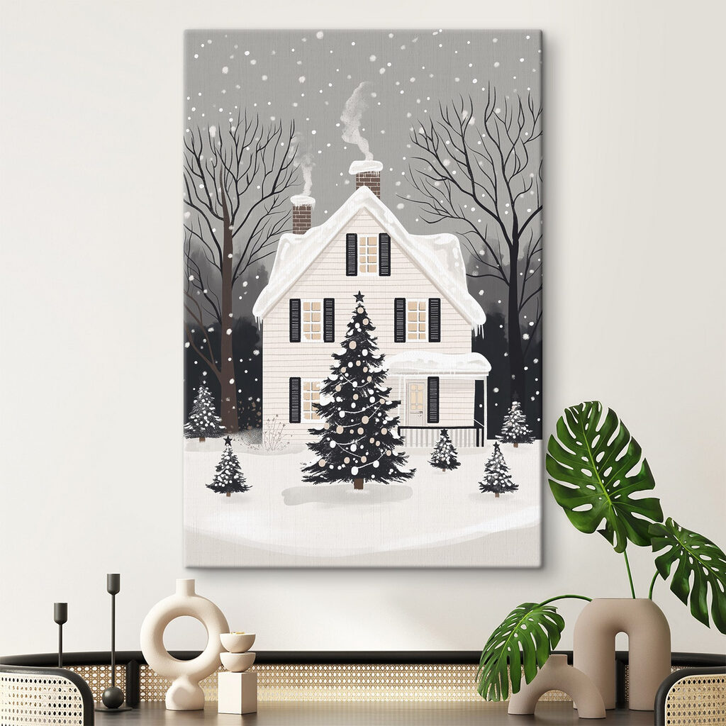 House with a tree in front of it