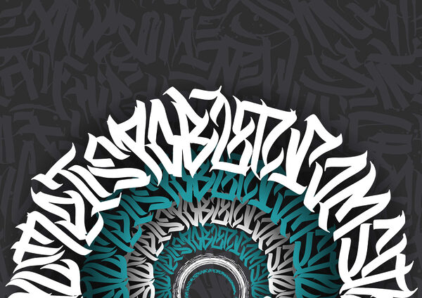 Fehér és kék graffiti fekete háttéren t00012p 600x424 - Fehér és kék graffiti fekete háttéren - tegory