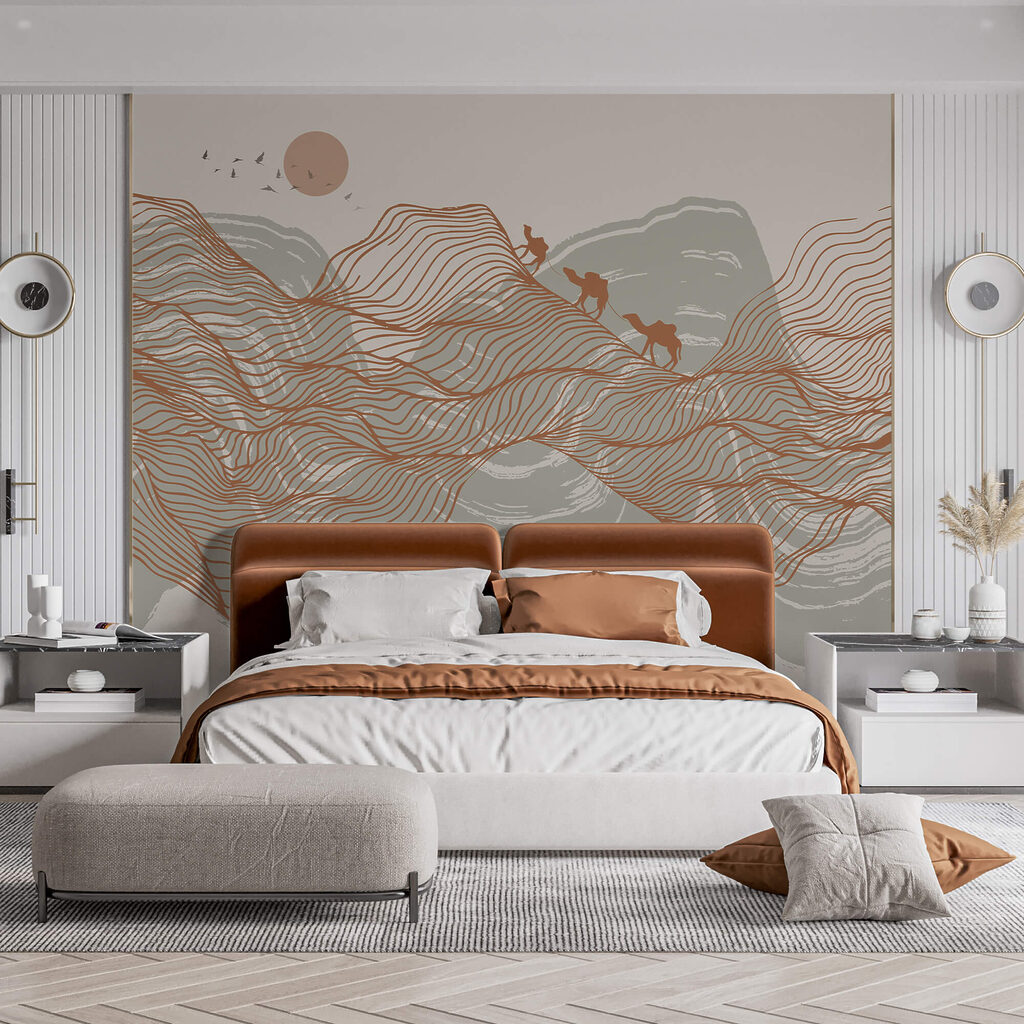 Rajz egy sivatagi tájról