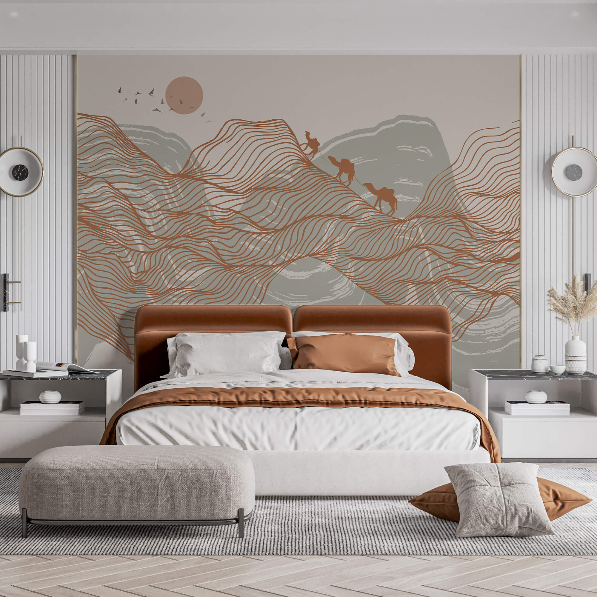 Rajz egy sivatagi tájról