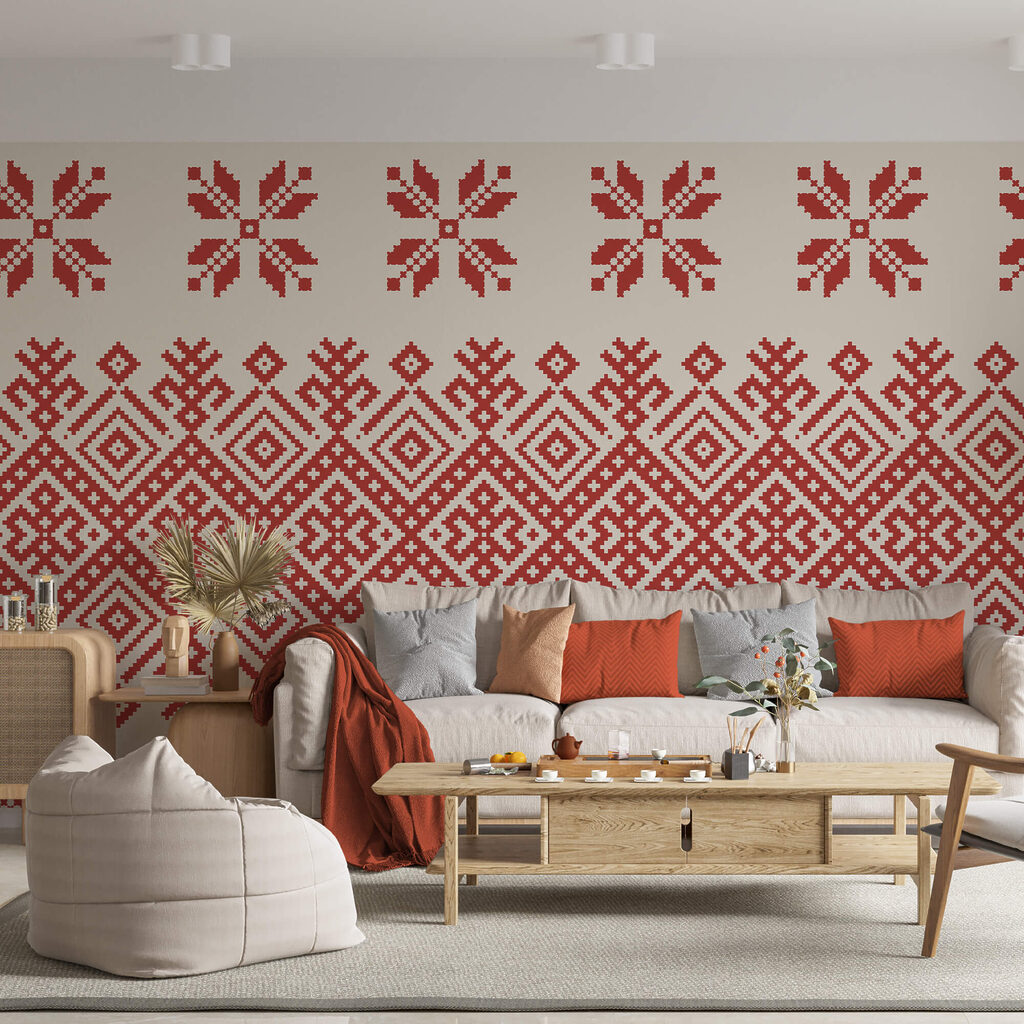 Piros és fehér minta Piros és fehér minta