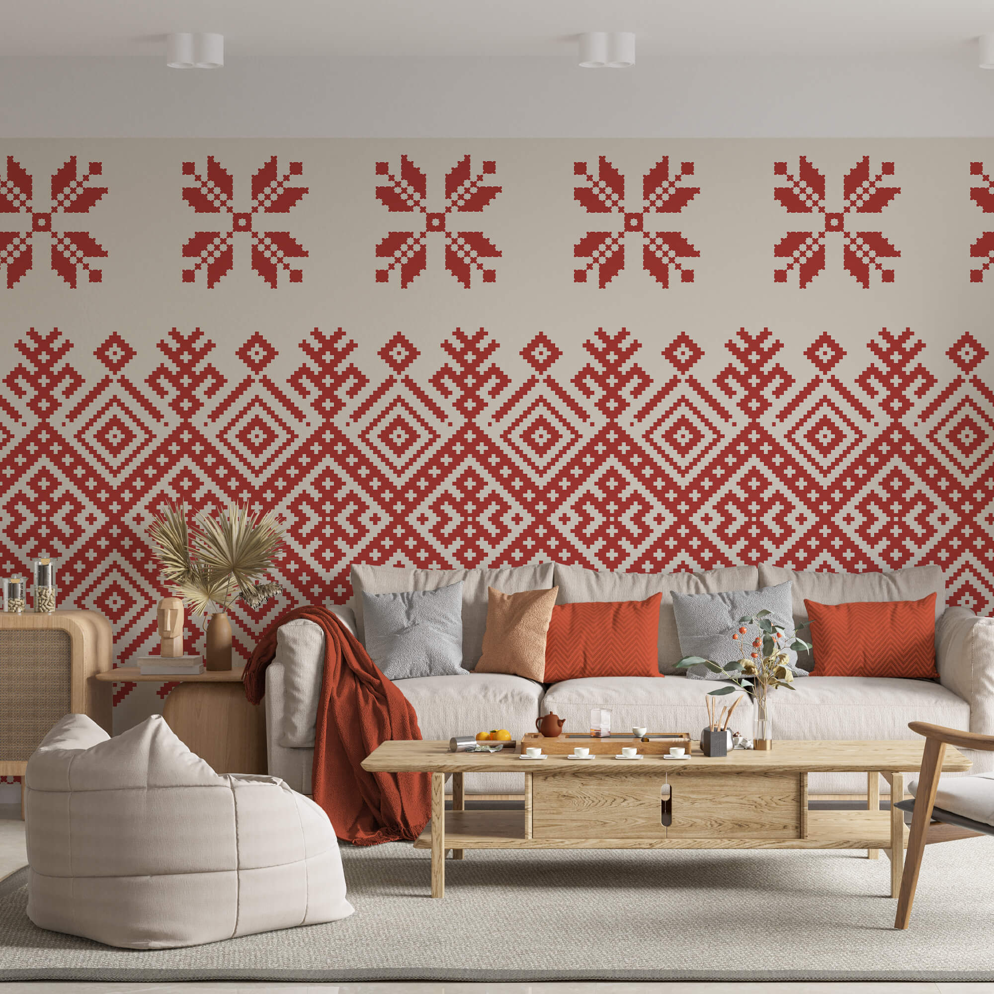 Piros és fehér minta Piros és fehér minta