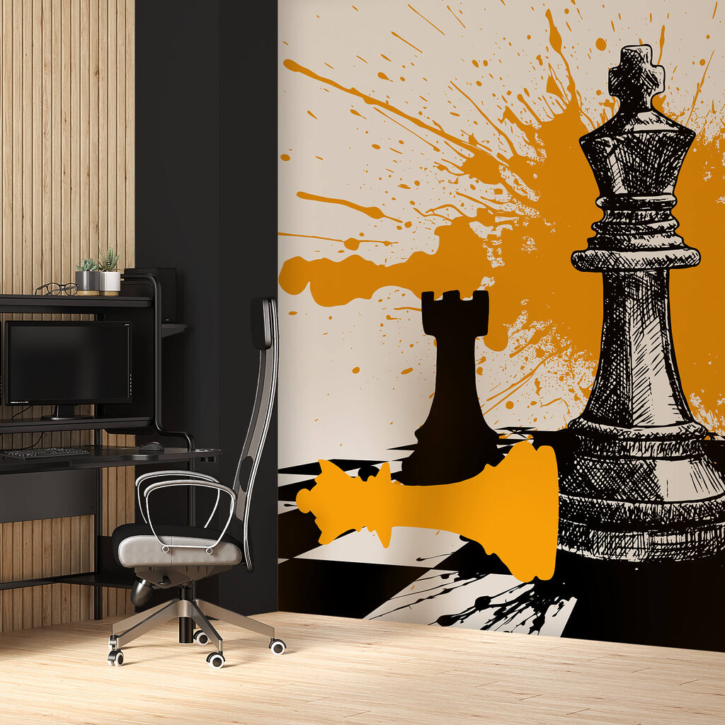 Fekete és fehér sakkfigurák Fekete és fehér sakkfigurák