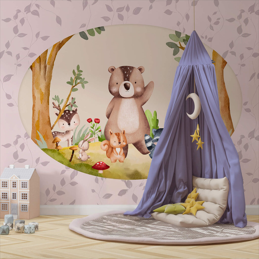 Rajzfilm állatokról az erdőben