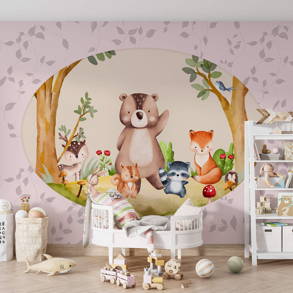 Rajzfilm állatokról az erdőben