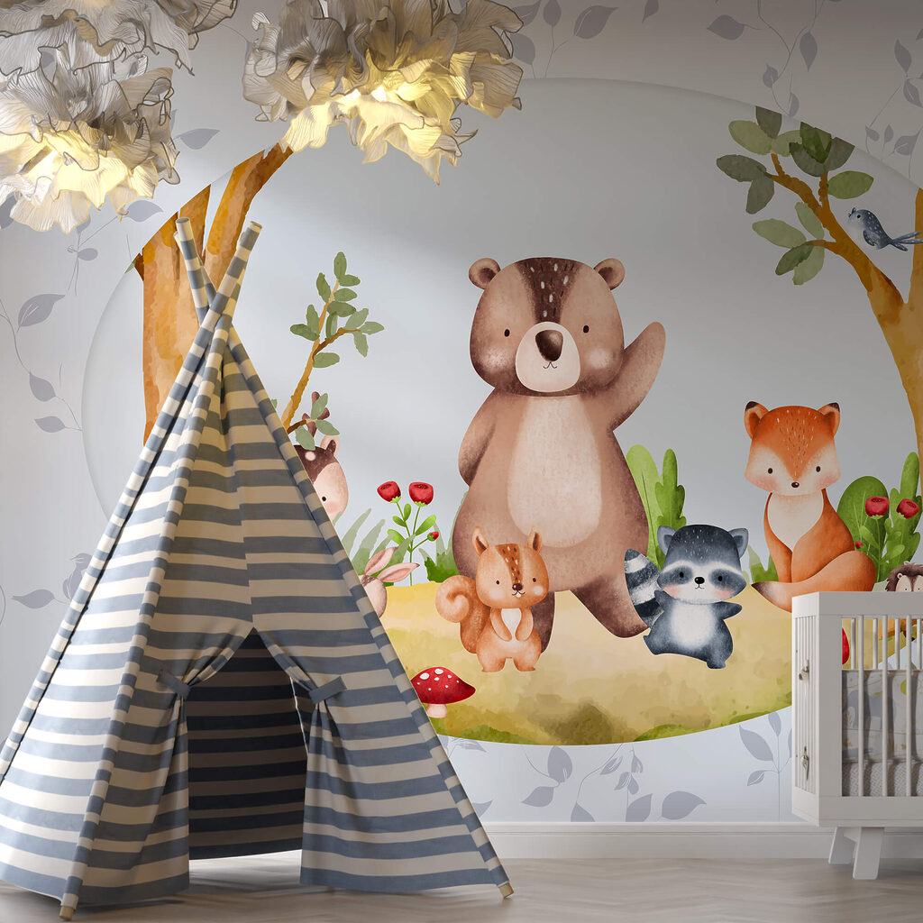 Rajzfilm állatokról az erdőben