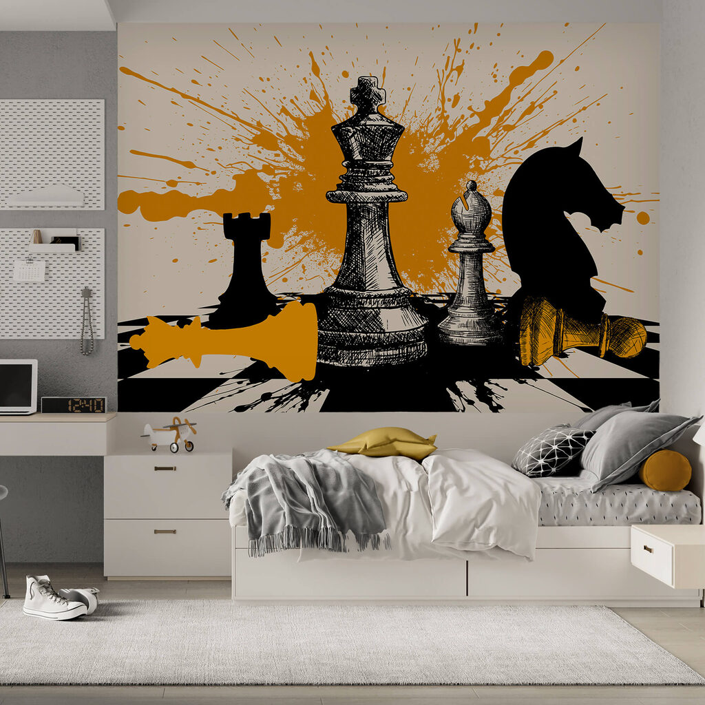 Fekete és fehér sakkfigurák Fekete és fehér sakkfigurák