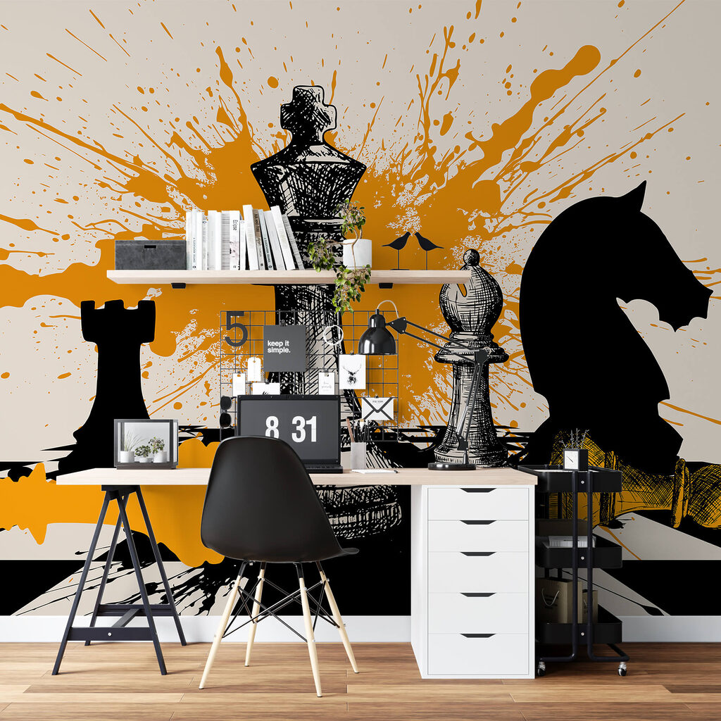 Fekete és fehér sakkfigurák Fekete és fehér sakkfigurák