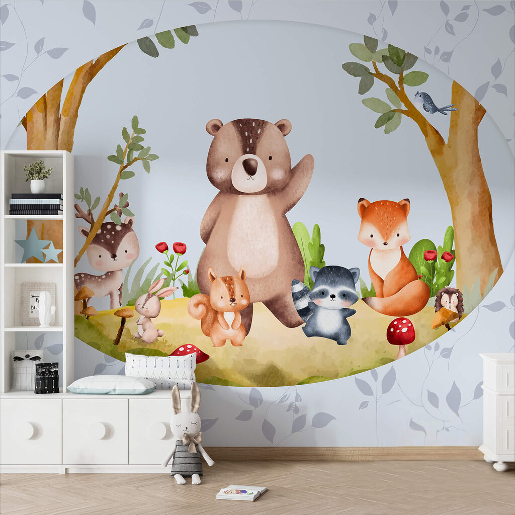 Rajzfilm állatokról az erdőben