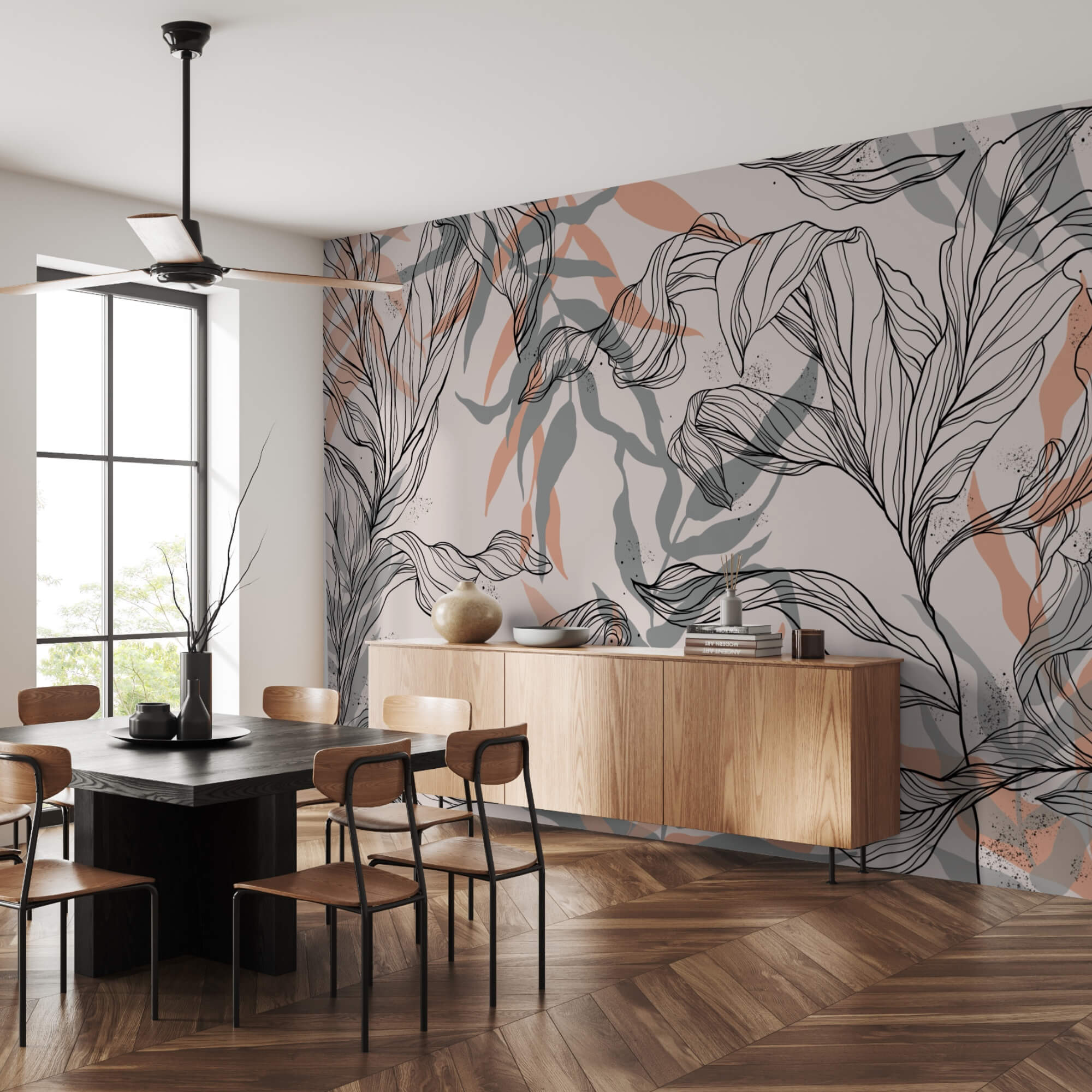 Levelek és ágak mintázata Levelek és ágak mintázata