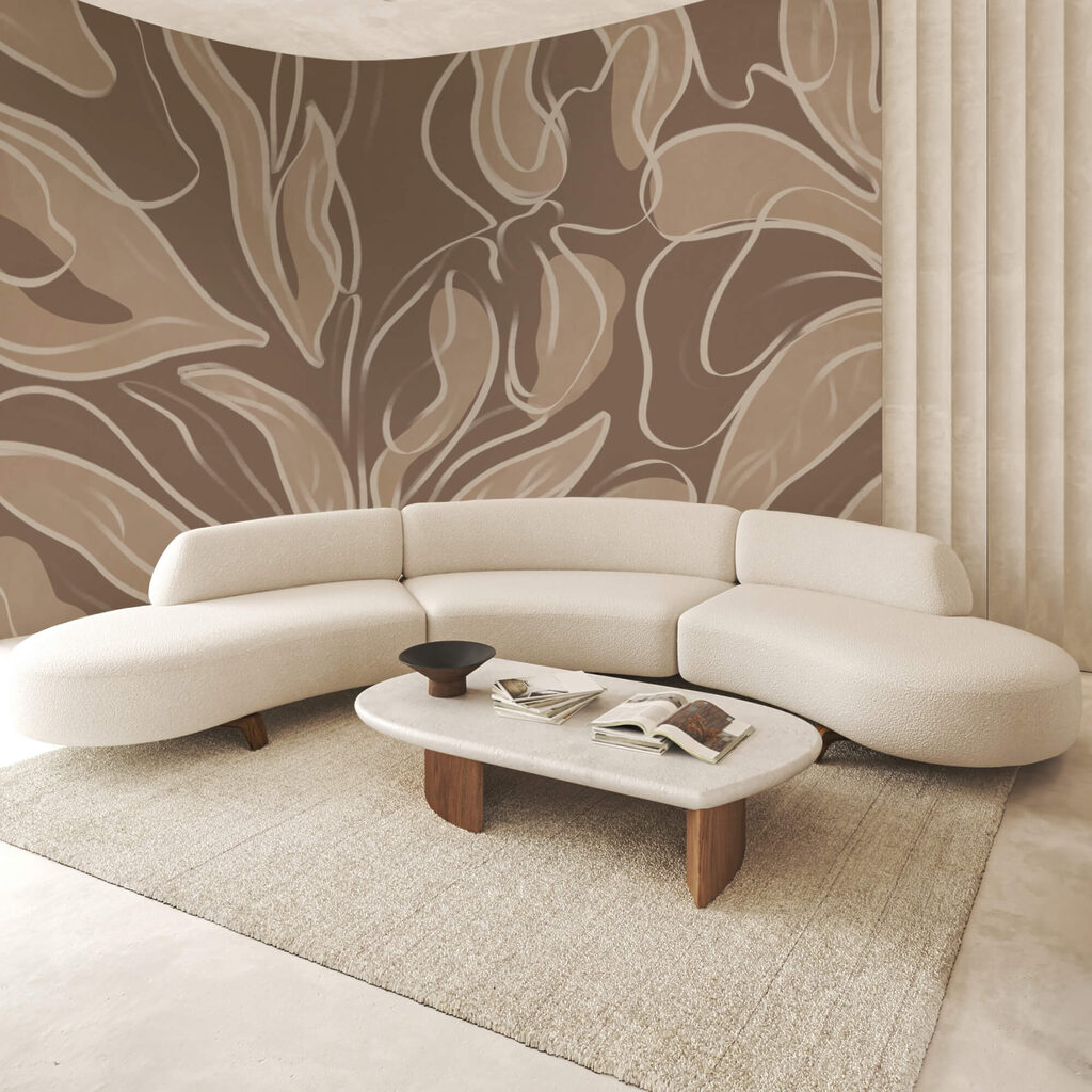 Lágy organikus formák semleges tónusokban Lágy organikus formák semleges tónusokban