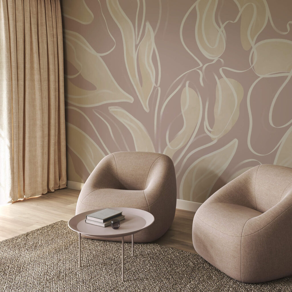 Természet ihlette levélmintás design