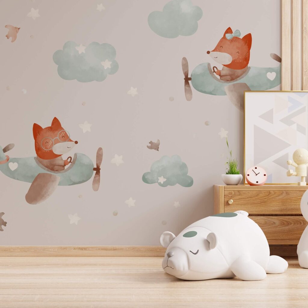 Repülőgépeken repülő rókák mintája