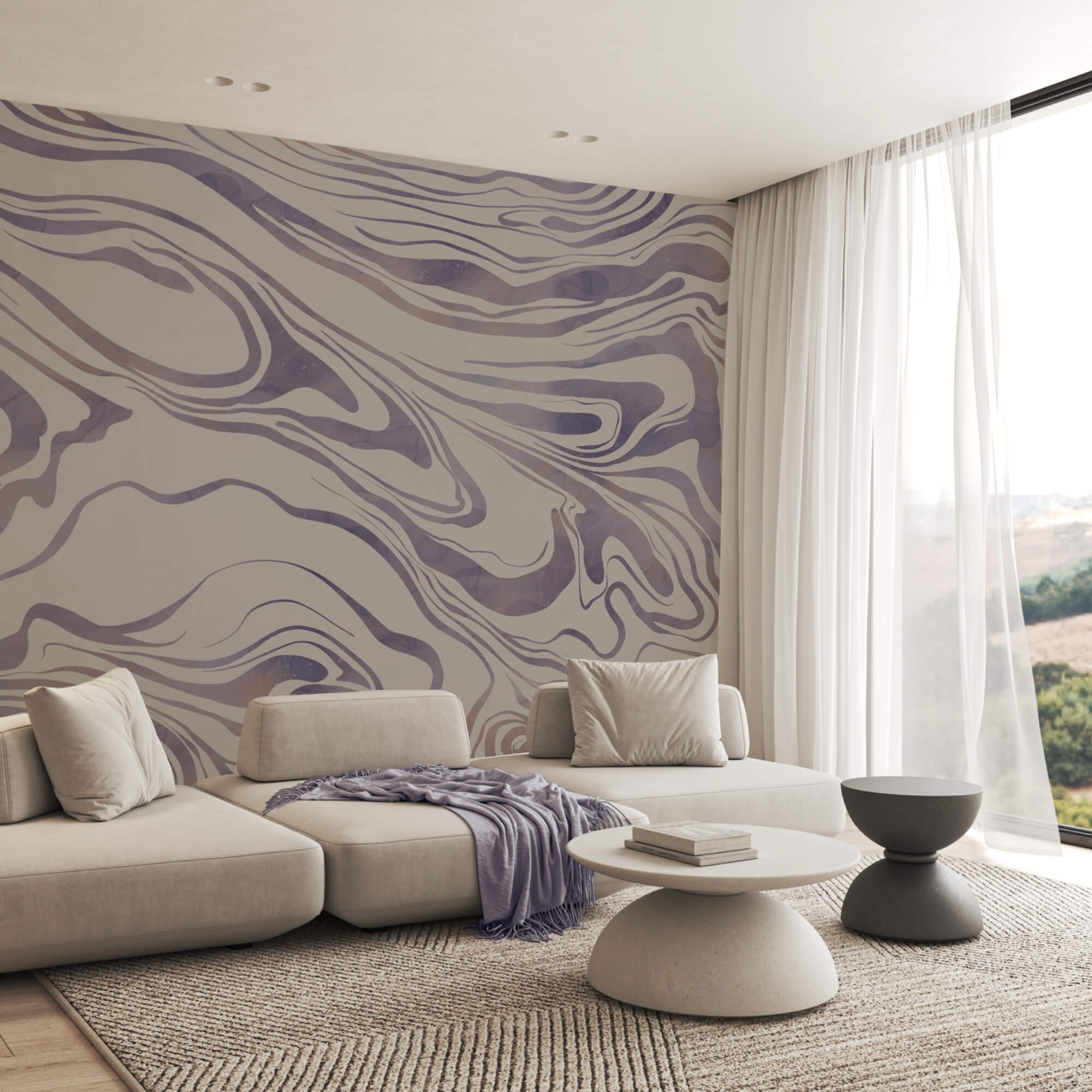 – Absztrakt hullámok lágy háttéren – Absztrakt hullámok lágy háttéren