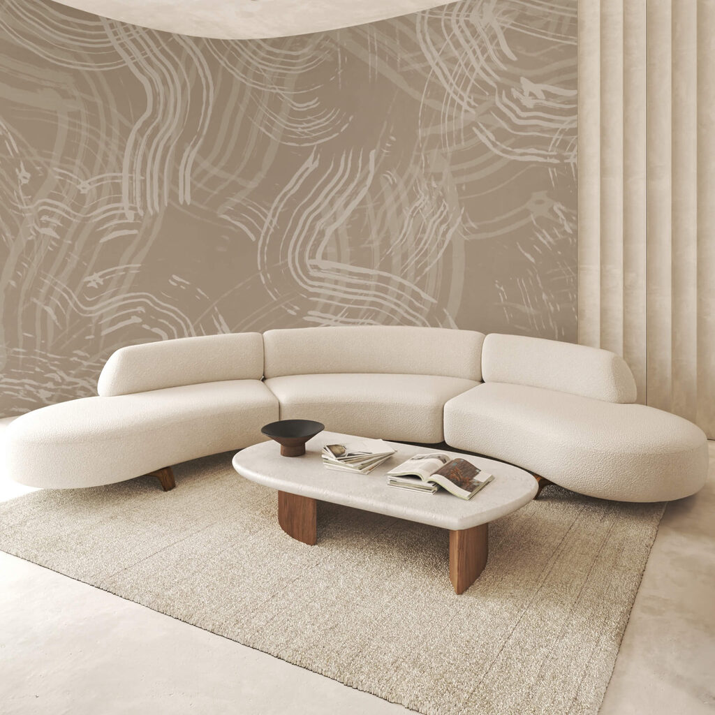 Fehér vonalak barnásbarna háttéren