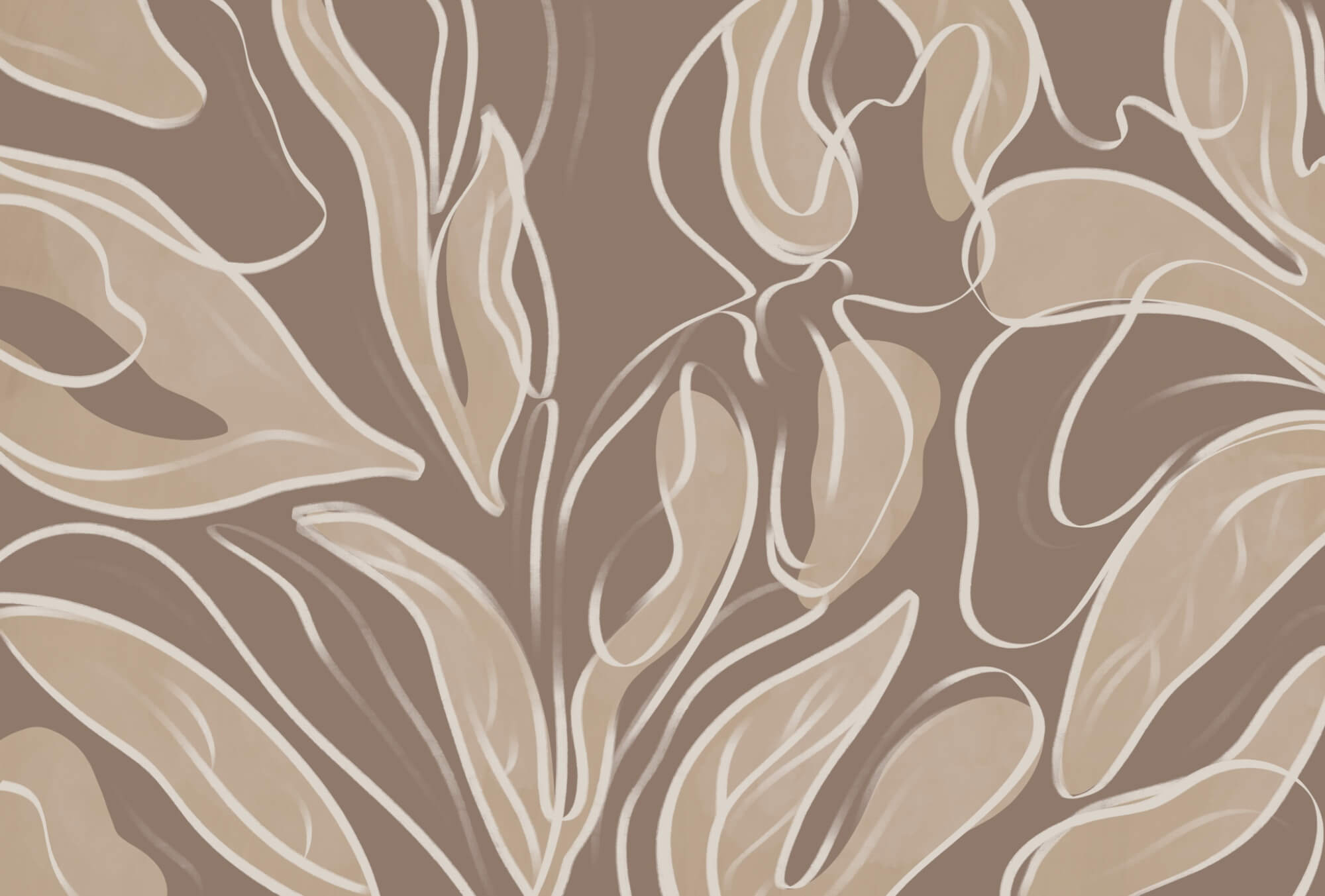 Soft organic shapes in neutral tones Soft organic shapes in neutral tones