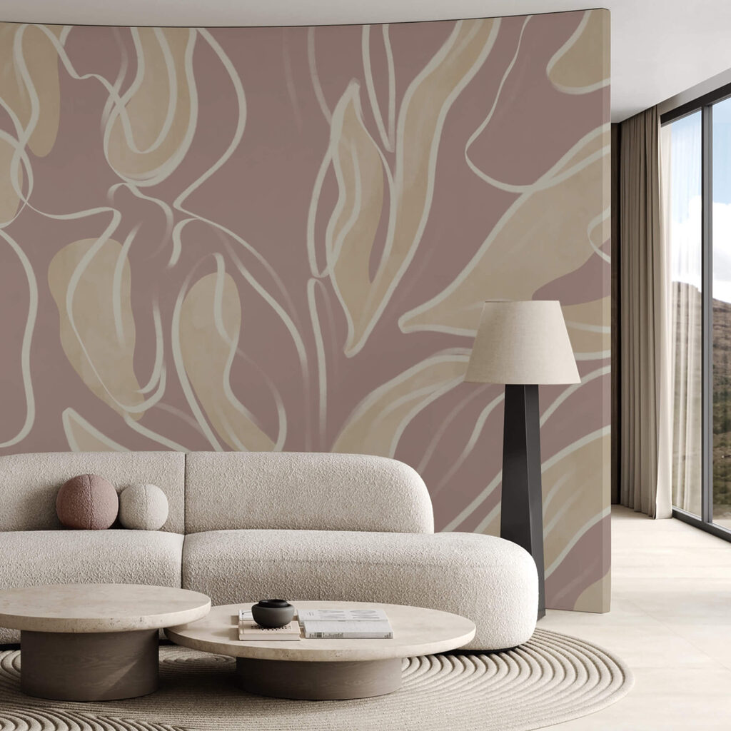 Természet ihlette levélmintás design