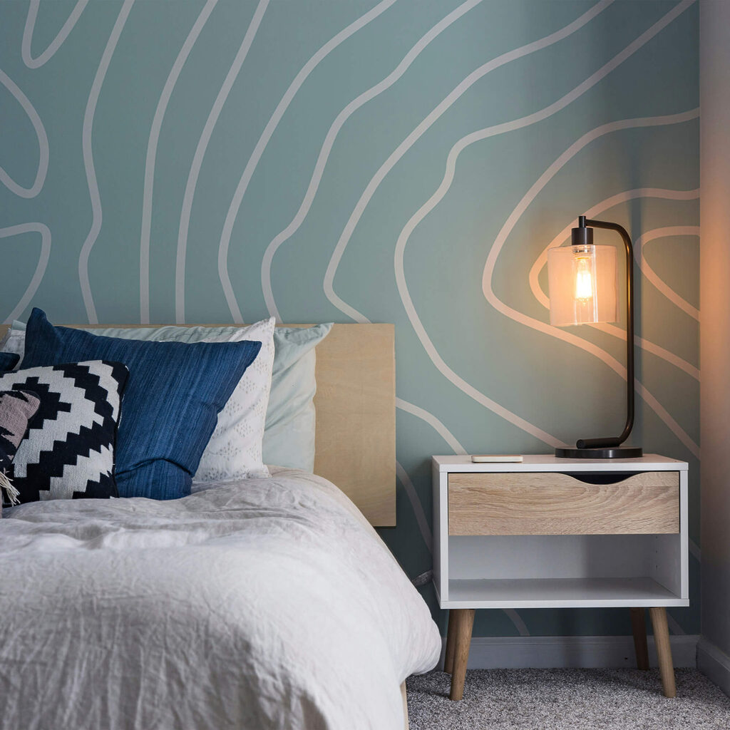 Fehér vonalak kék háttéren Fehér vonalak kék háttéren