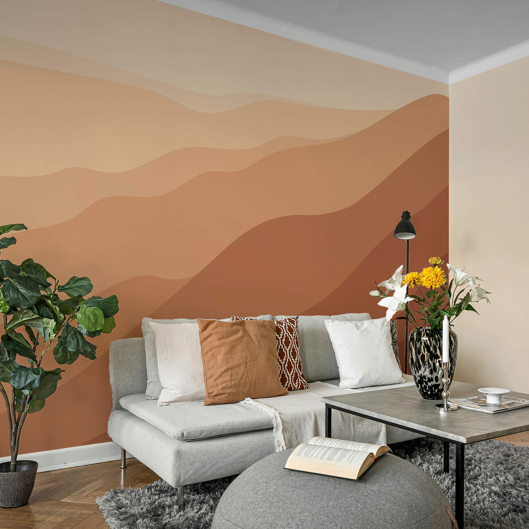 Barna és fehér homokos dombok