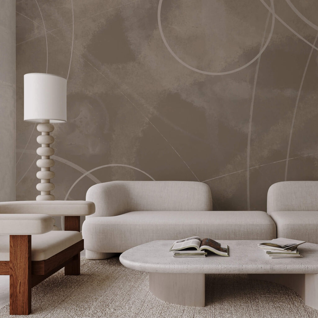 Barna háttér fehér vonalakkal és körökkel Barna háttér fehér vonalakkal és körökkel