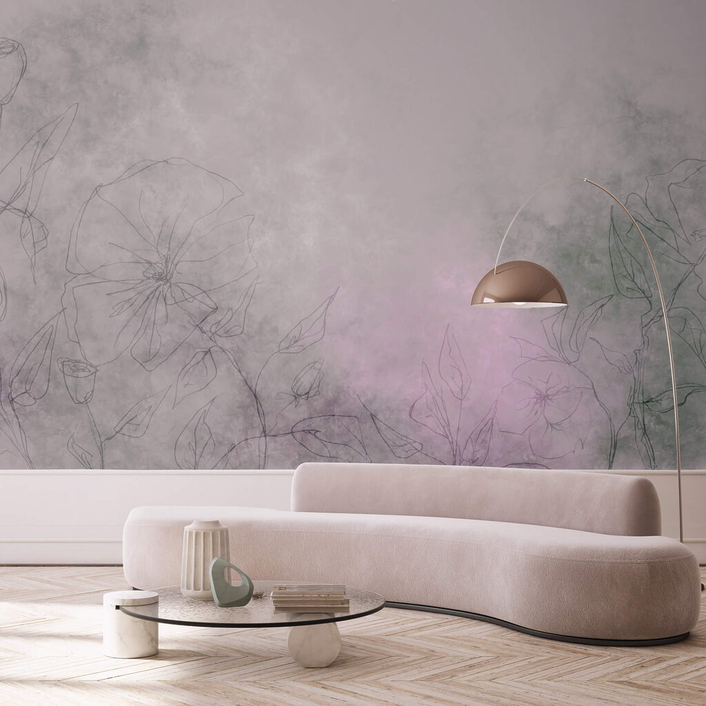 Virágok rajzolása fehér felületen